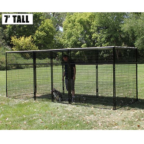 8 X 24 Complete 7 Tall Dog Kennel Powder Coated