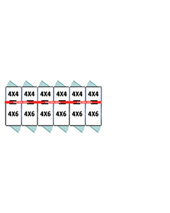 4' X 4' Inside 4' X 6' Outside Multiple Pro Dog Kennels x6
