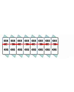4' X 4' Inside 4' X 6' Outside Multiple Pro Dog Kennels x8