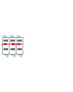 4' X 4' Inside 4' X 8' Outside Multiple Standard Dog Kennels x3