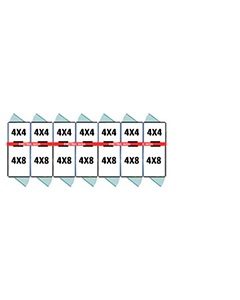 4' X 4' Inside 4' X 8' Outside Multiple Pro Dog Kennels x7