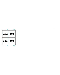 4' X 4' Multiple Pro Back To Back Dog Kennels x2