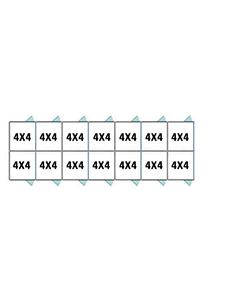 4' X 4' Multiple Standard Back To Back Dog Kennels x7