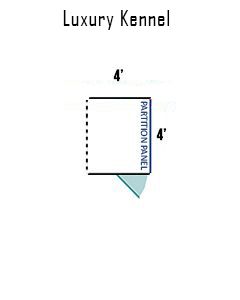 4' X 4' Luxury Welded Wire Full Stall Suites (ADDITIONAL STALL)