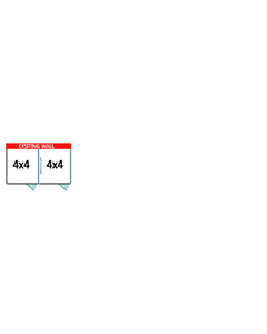  4' X 4' Multiple Vinyl No Back Dog Kennels x2