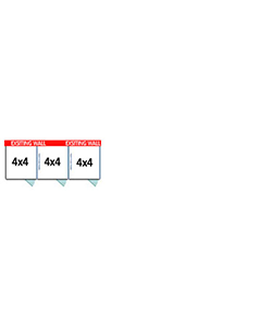  4' X 4' Multiple Vinyl No Back Dog Kennels x3