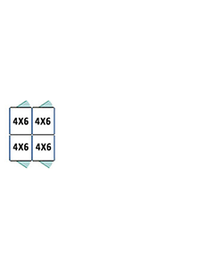 4' X 6' Multiple Standard Back To Back Dog Kennels x2