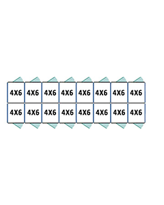 4' X 6' Multiple Standard Back To Back Dog Kennels x8