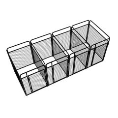 4' X 6' Multiple Standard Full Stall Dog Kennels x4
