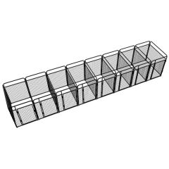 4' X 6' Multiple Standard Full Stall Dog Kennels x8