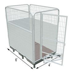4' X 6' Multiple PRO Quick N Clean Dog Kennel Single Stall 