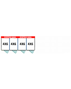 Multiple 4' X 6' Luxury Welded Wire No Back Suites x4