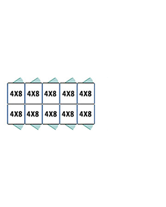 4' X 8' Multiple Standard Back To Back Dog Kennels x5