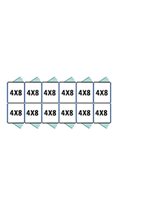 Multiple 4' X 8' Luxury Welded Wire Back to Back Suites x6