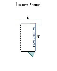 4' X 8' Luxury Welded Wire Full Stall Suites (ADDITIONAL STALL)