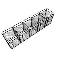 4' X 8' Multiple Standard Full Stall Dog Kennels x4