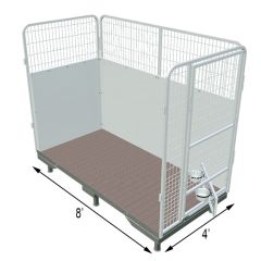 4' X 8' Multiple PRO Quick N Clean Dog Kennel (Additional Stall)