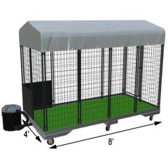 4' X 8' Value Quick N Clean Garage Kennel