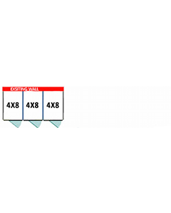  4' X 8' Multiple Vinyl No Back Dog Kennels x3