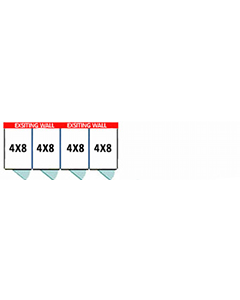 4' X 8' Multiple Stainless Steel No Back Dog Kennels X4	