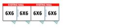 6' X 6' Multiple Vinyl No Back Dog Kennels x4