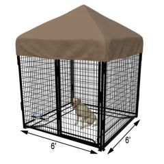 6' X 6' Complete Standard Kennel 