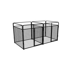 6' X 6' Multiple Standard Full Stall Dog Kennels x2	