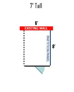 6' X 8' Multiple 7' Tall No Back Dog Kennels ADDITIONAL STALL