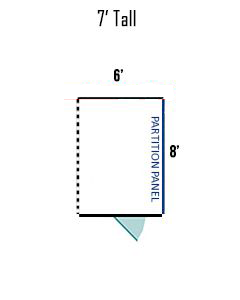 6' X 8' Multiple 7' Tall Full Stall Dog Kennels ADDITIONAL STALL