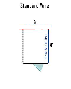 6' X 8' Multiple Standard Full Stall Dog Kennels ADDITIONAL STALLS