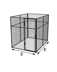6' X 8' Basic 7' Tall Wire Kennel (Powder-Coated)