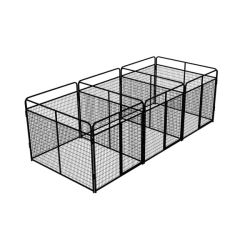 6' X 8' Multiple Standard Full Stall Dog Kennels x3