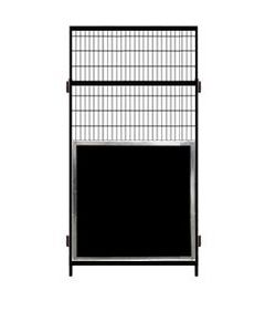 Single 4' X 7' Tall Welded Wire Anti Fight Partition Panel