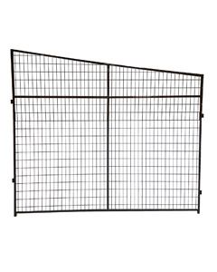 Single 4' - 7' Tall Angled Welded Wire Side Panel 