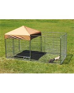8' X 16' Complete PRO Kennel (Galvanized)
