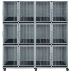  6 or 12 Unit Modular Powder Coated Cage Bank Kit