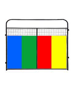 Single 8' X 6' Tall Kennel PRO Panel W/Colored Anti-Fight