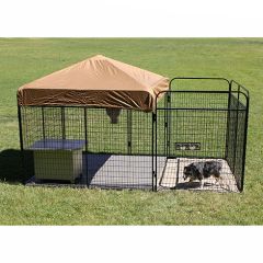 8' X 10' ULTIMATE DOG KENNEL Standard (Powder-Coated)