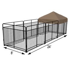 8' X 24' Complete Standard Kennel