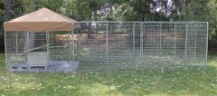 8' X 24' Ultimate Dog Kennel Pro (Galvanized)