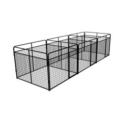 8' X 8' Multiple Standard Full Stall Dog Kennels x3
