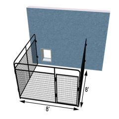 8' X 8' Three Sided Standard Dog Kennel	