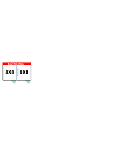 8' X 8' Multiple Vinyl No Back Dog Kennels x2