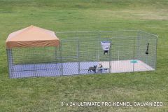 6' X 10' Ultimate Dog Kennel Pro (Galvanized)