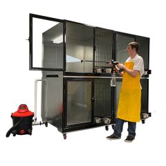 Quick N Clean Double Stack Galvanized Kennel (Double Units)