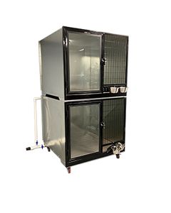 Quick N Clean Double Stack Galvanized Kennel (Single Unit)