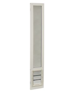 Vinyl Sliding Patio Pet Door W/Dual Pane Glass 