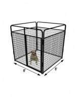 6' X 6' Basic Standard Dog Kennel (Powder-Coated)