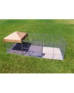 8' X 24' Complete PRO Kennel (Galvanized)