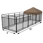 8' X 24' Complete Standard Kennel